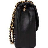 Chanel Quilted Lambskin 24K Gold Single Flap Crossbody Bag
