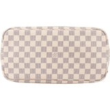 Louis Vuitton Monogram Damier Azur Canvas Neverfull MM Shoulder Bag - vintageandkickz