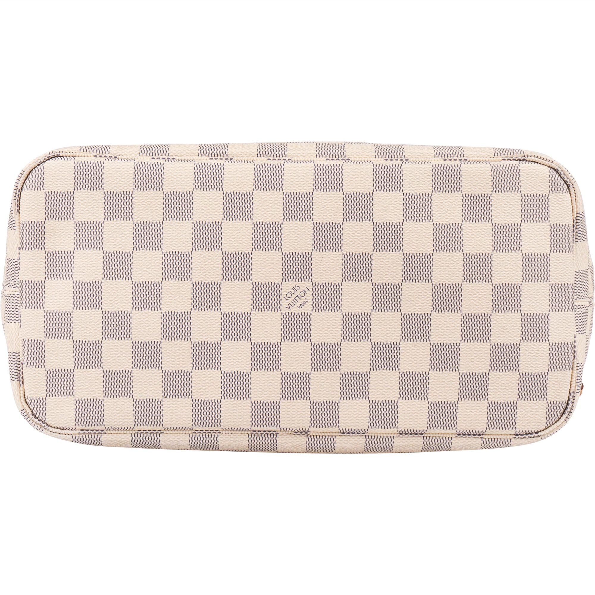 Louis Vuitton Monogram Damier Azur Canvas Neverfull MM Shoulder Bag - vintageandkickz
