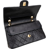 Chanel Quilted Lambskin 24K Gold Medium Double Flap Crossbody Bag