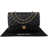 Chanel Quilted Caviar Leather Jumbo Double Flap Crossbody Bag