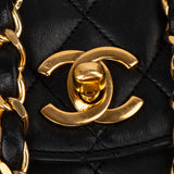 Chanel Quilted Lambskin 24K Gold Single Flap Crossbody Bag