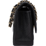 Chanel Quilted Caviar Leather Jumbo Double Flap Crossbody Bag