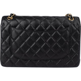 Chanel Quilted Caviar Leather Jumbo Double Flap Crossbody Bag