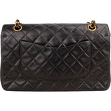 Chanel Quilted Lambskin 24K Gold Medium Double Flap Crossbody Bag