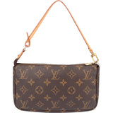 Louis Vuitton Canvas Monogram Pochette Accessoire Handbag