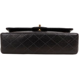 Chanel Quilted Lambskin 24K Gold Medium Double Flap Crossbody Bag
