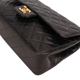 Chanel Quilted Lambskin 24K Gold Medium Double Flap Crossbody Bag