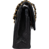 Chanel Quilted Lambskin 24K Gold Double Flap Shoulder Bag Bag