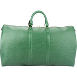 Louis Vuitton Vert Epi Leather Keepall 55