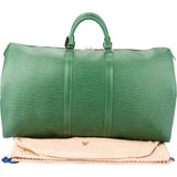 Louis Vuitton Vert Epi Leather Keepall 55