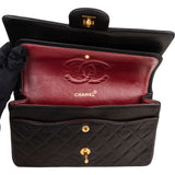 Chanel Quilted Lambskin 24K Gold Medium Double Flap Crossbody Bag