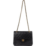 Chanel Quilted Lambskin 24K Gold Double Flap Shoulder Bag Bag