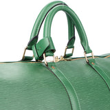 Louis Vuitton Vert Epi Leather Keepall 55