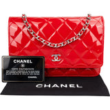 Chanel Quilted Patent Leather Wallet On Chain Crossbody Bag