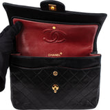 Chanel Quilted Lambskin 24K Gold Double Flap Shoulder Bag Bag