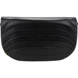 Chanel Quilted Lambskin 24K Gold Halfmoon Single Flap Shoulder Bag