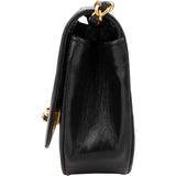 Chanel Quilted Lambskin 24K Gold Halfmoon Single Flap Shoulder Bag