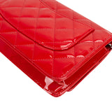 Chanel Quilted Patent Leather Wallet On Chain Crossbody Bag