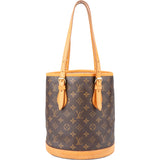 Louis Vuitton Canvas Monogram Bucket PM Handbag