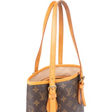 Louis Vuitton Canvas Monogram Bucket PM Handbag