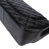 Chanel Quilted Lambskin 24K Gold Jumbo Double Flap Crossbody Bag