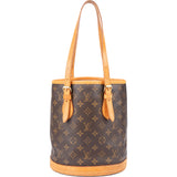 Louis Vuitton Canvas Monogram Bucket PM Handbag