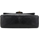Chanel Quilted Lambskin 24K Gold Single Flap Crossbody Bag