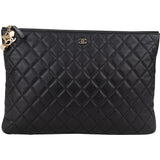 Chanel Quilted Lambskin CC Charms Clutch