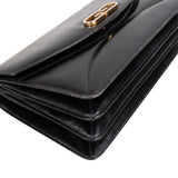 Gucci Black Leather GG Clutch Bag