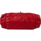 Chanel Quilted Iridescent Calfskin Single Flap Shoulder Bag