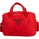 Prada Red Nylon Pailetten Handbag