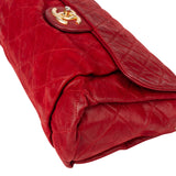 Chanel Quilted Iridescent Calfskin Single Flap Shoulder Bag