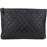 Chanel Quilted Lambskin CC Clutch