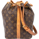 Louis Vuitton Canvas Monogram Sac Noe Petit Shoulder Bag