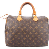 Louis Vuitton Canvas Monogram Speedy 30 Handbag