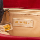 Chanel Quilted Iridescent Calfskin Single Flap Shoulder Bag