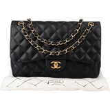Chanel Quilted Lambskin Jumbo Double Flap Crossbody Bag