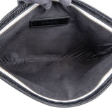 Balenciaga Black Leather Motorcross Clutch