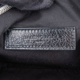 Balenciaga Black Leather Motorcross Clutch