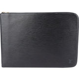 Louis Vuitton Noir Epi Leather Laptop Clutch