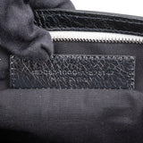Balenciaga Black Leather Motorcross Clutch