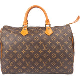 Louis Vuitton Canvas Monogram Speedy 35 Handbag