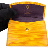 Louis Vuitton Yellow Epi Leather Mini Wallet