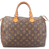 Louis Vuitton Canvas Monogram Speedy 30 Handbag