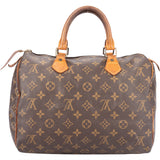 Louis Vuitton Canvas Monogram Speedy 30 Handbag