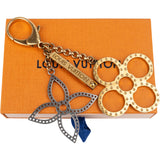 Louis Vuitton Bicolor Flower Keychain