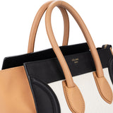 Celine Tricolor Leather Luggage Handbag