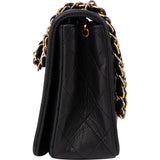 Chanel Quilted Lambskin 24K Gold Single Flap Crossbody Bag