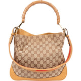 Gucci GG Monogram Bamboo Handbag
